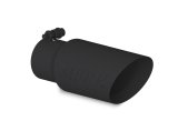 MBRP Universal Tip 4in OD 3in Inlet 10in Length Dual Wall Angled End Black thumbnail 7