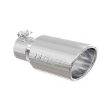MBRP Universal Tip 4in OD 2.75in Inlet 10in Length Angled Rolled End T304 thumbnail 1