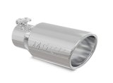 MBRP Universal Tip 4in OD 2.75in Inlet 10in Length Angled Rolled End T304 thumbnail 2
