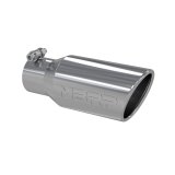 MBRP Universal Tip 4in OD 2.75in Inlet 10in Length Angled Rolled End T304 thumbnail 3