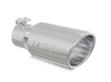 MBRP Universal Tip 4in OD 2.75in Inlet 10in Length Angled Rolled End T304 thumbnail 8