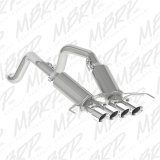 MBRP 14-19 Chevy Corvette V8 6.2L 3in T304 Dual Axle Back w/ 4in Quad Dual Wall Tips thumbnail 2