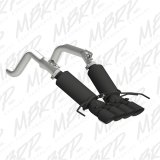 MBRP 14-19 Chevy Corvette V8 6.2L 3in Black Dual Cat Back w/ 4in Quad Dual Wall Tips thumbnail 3