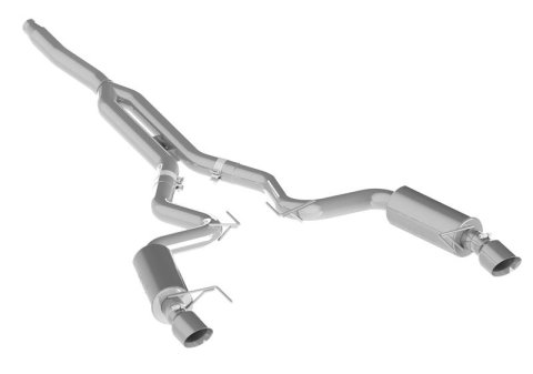MBRP 15-18 Ford Mustang EcoBoost 2.3L T409 3in Cat Back Dual Split Rear Exit (Street Version) thumbnail 4