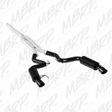 MBRP 15-18 Ford Mustang EcoBoost 2.3L Black 3in Cat Back Dual Split Rear Exit (Street Version) thumbnail 3