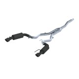 MBRP 15-18 Ford Mustang EcoBoost 2.3L Black 3in Cat Back Dual Split Rear Exit (Street Version) thumbnail 4