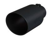 MBRP Universal Tip 8in OD Rolled End 5in Inlet 18in Length T304 - Black thumbnail 3