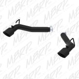 MBRP 2010-2015 Chevrolet Camaro V6 3.6L 3in Black Coated Axle Back Muffler Delete thumbnail 1