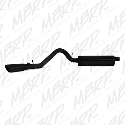 MBRP 97-99 Jeep Wrangler (TJ) Inline-4 2.5L, Inline-6 4.0L 2 1/2in Cat Back Single Side Black Coated thumbnail 4