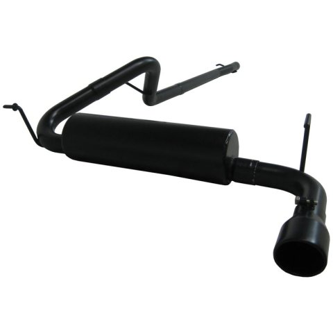 MBRP 97-99 Jeep Wrangler (TJ) Inline-4 2.5L, Inline-6 4.0L 2 1/2in Cat Back Single Side Black Coated thumbnail 1