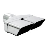 MBRP Universal Tip 8inx 2.375in ID Rectangle 2.5in O.D. inlet 8.25in length T304 thumbnail 1
