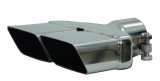 MBRP Universal Tip 8inx 2.375in ID Rectangle 2.5in O.D. inlet 8.25in length T304 thumbnail 3