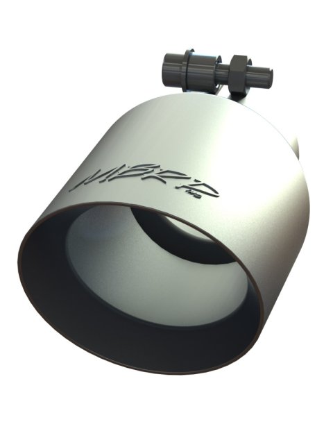 MBRP Universal Tip 4in O.D. Dual Wall Angled 2.5in inlet 8in length T304 thumbnail 1