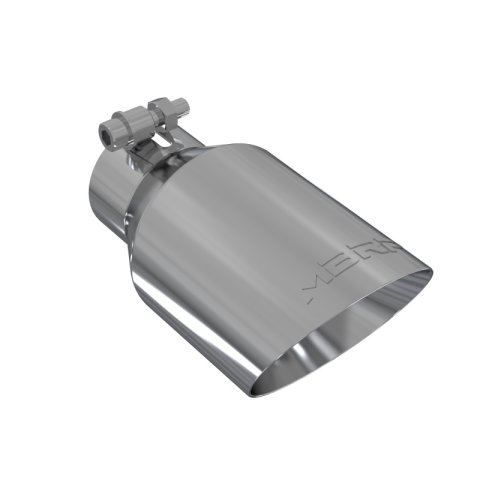 MBRP Universal Tip 4in O.D. Dual Wall Angled 2.5in inlet 8in length T304 thumbnail 5