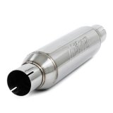MBRP Universal Resonator 2.5in inlet/outlet 16in body 20in overall T304 thumbnail 1