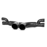 MBRP 14-19 Porsche GT3/GT3RS 3in Center Muffler Bypass 4in Tips - Black Coated thumbnail 8