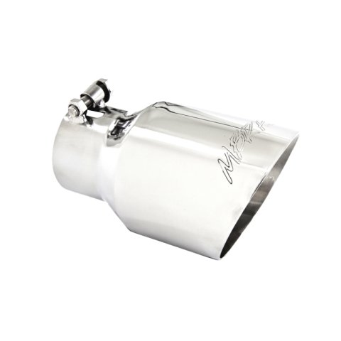 MBRP Universal Tip 4.5in O.D. Dual Wall Angled 3in inlet 8in length T304 thumbnail 1