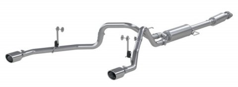MBRP 2021+ F-150 2.7L/ 3.5L Ecoboost, 5.0L 3in Cat Back 2.5in Dual Split Rear thumbnail 2