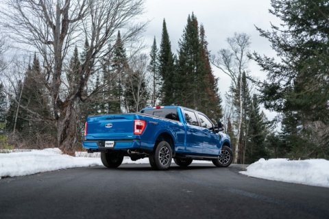 MBRP 2021+ F-150 2.7L/ 3.5L Ecoboost, 5.0L 3in Cat Back 2.5in Dual Split Rear thumbnail 5