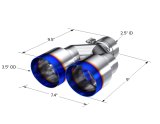 MBRP Universal T304 SS Dual Burnt End Tip 3.5in OD/2.5in Inlet thumbnail 4