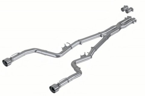 MBRP 17-21 Charger 5.7L/6.2L/6.4L 3in Race Profile Cat-Back w/ Dual Tips Aluminized Steel Exhaust thumbnail 2