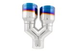 MBRP Burnt End Tip 2.5 ID, Dual 3.5 OD Out, 9.5 length, Single wall 304 Stainless Steel thumbnail 5