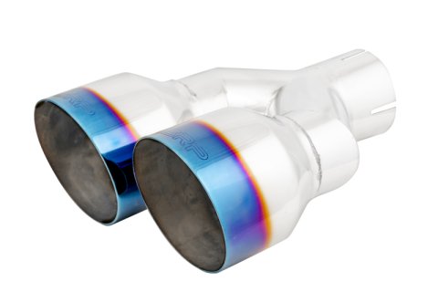 MBRP Burnt End Tip 2.5 ID Dual 4 OD Out 9.55 length Single wall 304 Stainless Steel Pass Side thumbnail 6