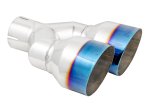 MBRP Burnt End Tip 2.5 ID Dual 4 OD Out 9.5 length Single wall 304 Stainless Steel Driver Side thumbnail 6