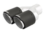 MBRP 3in ID / Dual 4in OD Out Staggered L 9.87in / R 9.37in Dual Wall Carbon Fiber Univ Exhaust Tip thumbnail 4