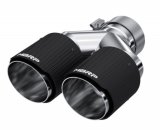 MBRP 3in ID / Dual 4in OD Out Staggered L 9.87in / R 9.37in Dual Wall Carbon Fiber Univ Exhaust Tip thumbnail 6