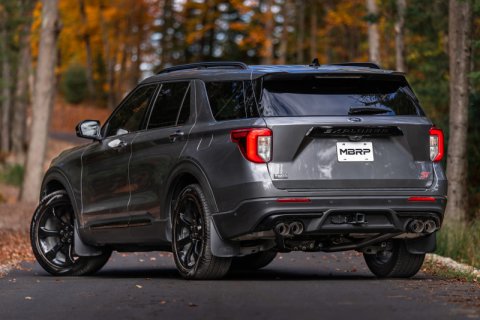 MBRP 20-21 Ford Explorer ST 3.0L EcoBoost Dual Rear Exit Axle Back w/ Quad Carbon Fiber Tips - T304 thumbnail 3