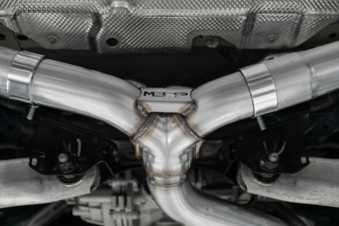MBRP 2021+ Ford Bronco Sport (1.5L / 2.0L EcoBoost) 2.5in Resonator-Back Exhaust - Dual Rear Exit thumbnail 3