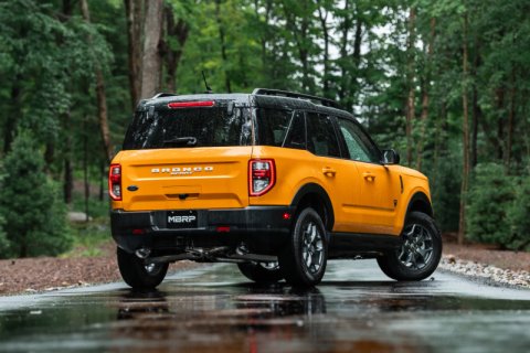 MBRP 2021+ Ford Bronco Sport (1.5L / 2.0L EcoBoost) 2.5in Resonator-Back Exhaust - Dual Rear Exit thumbnail 6