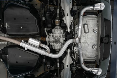 MBRP 2021+ Ford Bronco Sport (1.5L / 2.0L EcoBoost) 2.5in Res-Back Exhaust - Dual Rear - Black thumbnail 4