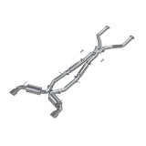 MBRP 17+ Infiniti Q60 3.0L RWD/AWD 3in Cat-Back Dual Split Rear Street Version w/4.5in OD Tips -T304 thumbnail 1