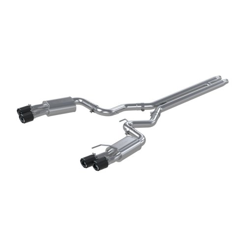 MBRP 18-22 Ford Mustang GT 5L T304 SS 3in Cat-Back Dual Rear w/4in Quad Carbon Fiber Tips (Street) thumbnail 1