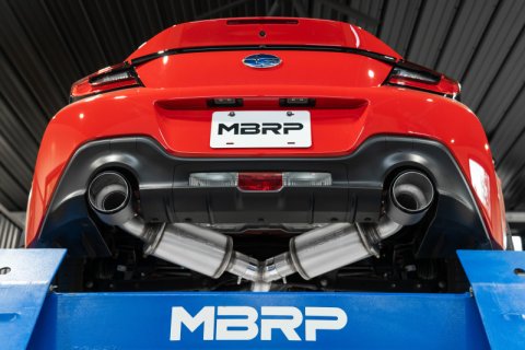 MBRP 13-16 Subaru BRZ 2.0L/ 2.4L 3in Dual Split Rear Cat Back w/CF Tips- T304 thumbnail 2