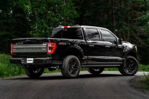 MBRP 2021+ Ford F-150 Powerboost Hybrid 3in Single Side Exit - Aluminized Steel thumbnail 3