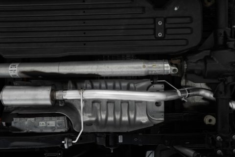 MBRP 2021+ Ford F-150 Powerboost Hybrid 3in Single Side Exit - Aluminized Steel thumbnail 4
