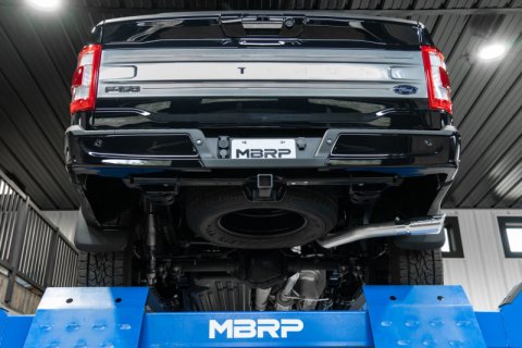 MBRP 2021+ Ford F-150 Powerboost Hybrid 3in Single Side Exit - Aluminized Steel thumbnail 5