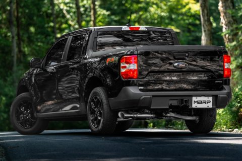 MBRP 2022+ Ford Maverick Aluminized Steel 4in OD Tip Single Side Exit 3in Cat Back Exhaust thumbnail 2