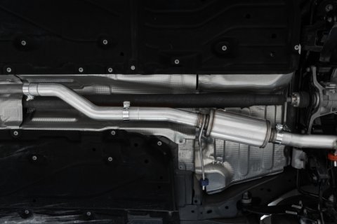 MBRP 2022+ Ford Maverick Aluminized Steel 4in OD Tip Single Side Exit 3in Cat Back Exhaust thumbnail 3