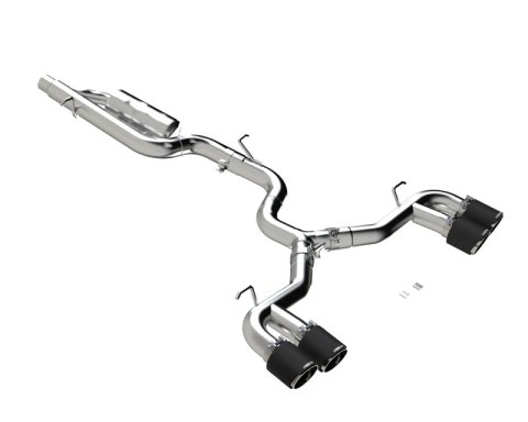 MBRP 2022 Volkswagen Golf R MK8 3in Cat-Back Quad Rear w/ Carbon Fiber Tips Valve Delete Exhaust thumbnail 1