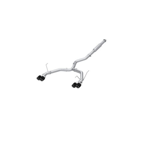 MBRP 2022+ Subaru WRX 3in Cat-Back Dual Split Rear Quad Carbon Fiber Tips Race Profile Exhaust thumbnail 1
