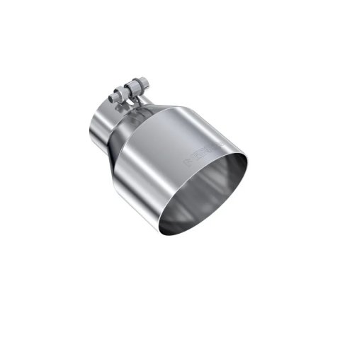 MBRP Universal T304 Stainless Steel Tip, 3in ID / 5in OD Out / 6.5in Length / Angle Cut Single Wall thumbnail 4