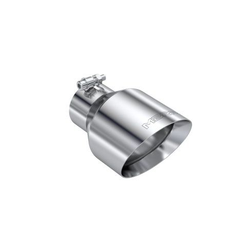 MBRP Universal T304 Stainless Steel Tip 3on ID / 5in OD Out / 8in Length Angle Cut Dual Wall thumbnail 2