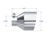 MBRP Universal T304 Stainless Steel Tip 2.5in ID / 5in OD Out / 6.5in Length Angle Cut Single Wall thumbnail 3