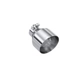 MBRP Universal T304 Stainless Steel Tip 2.5in ID / 5in OD Out / 6.5in Length Angle Cut Single Wall thumbnail 6