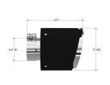 MBRP Universal Carbon Fiber Tip 2.5in ID / 5in OD Out / 6.5in Length Angle Cut Dual Wall thumbnail 4