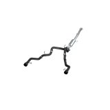 MBRP 22-23 Ford F150 T304 5in OD Black Tip Dual Rear Exit 3in Black Coated Cat Back Exhaust thumbnail 3